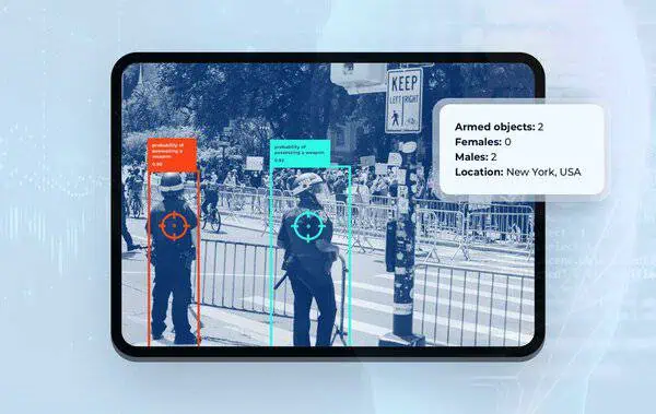 Human detection software for a defense firm
