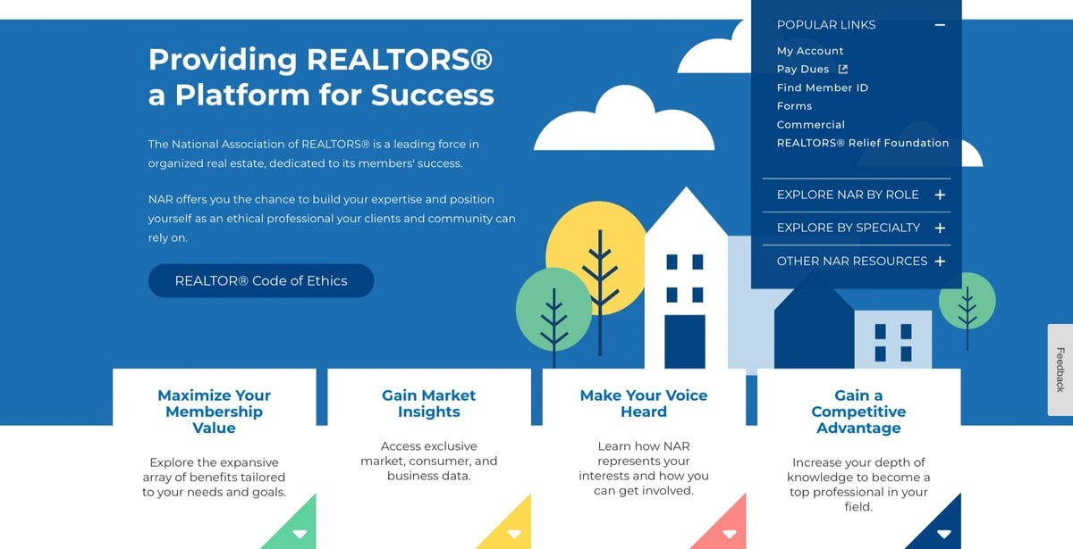 NAR website design