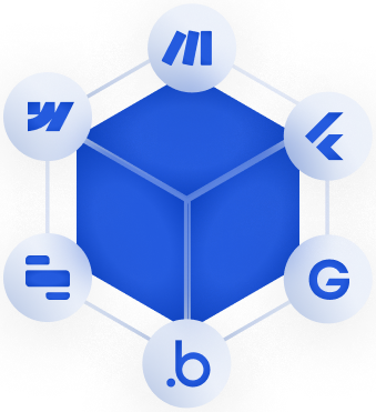 Building graphic representing Nocode/lowcode rapid development