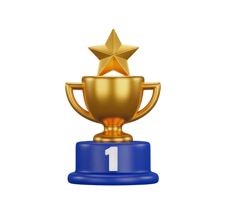 A drawn picture of a man sitting behind a desk with a laptop