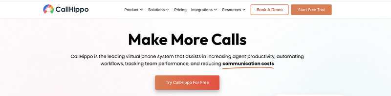 CallHippo website screenshot