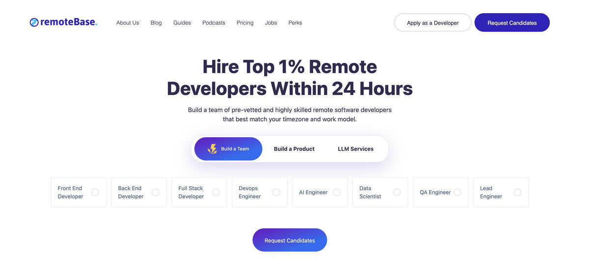 RemoteBase website schreenshot