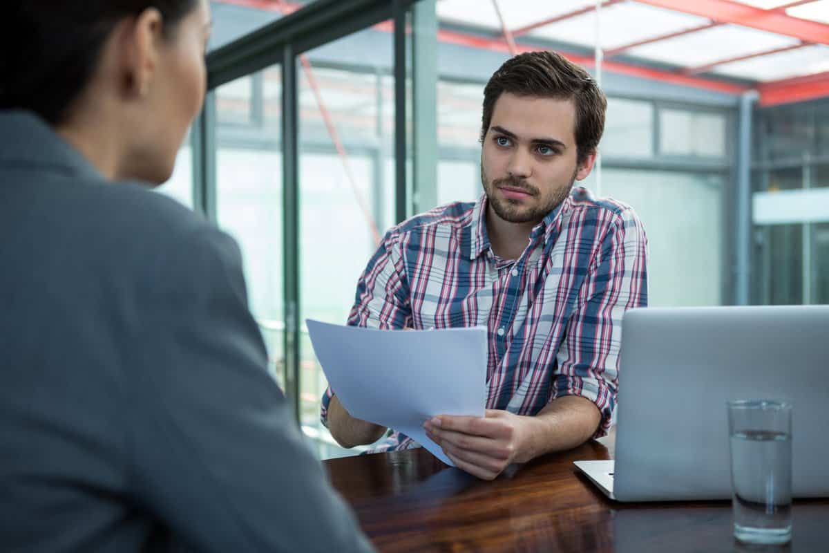 Recruiter during interview