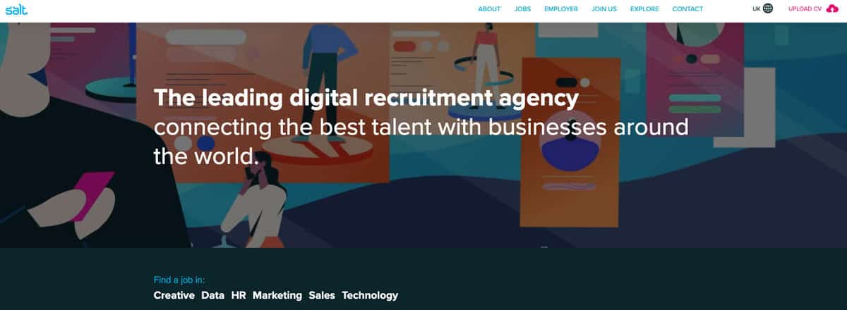 Salt Digital Recruitment website