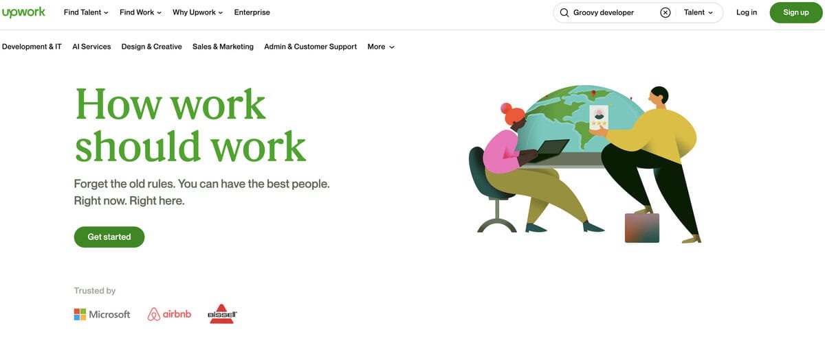 Upwork website