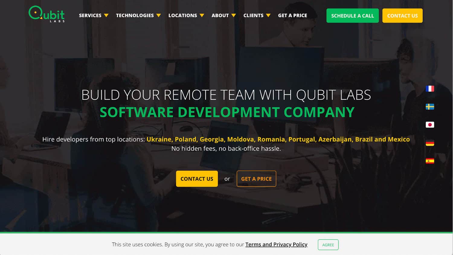 Qubit Labs webage