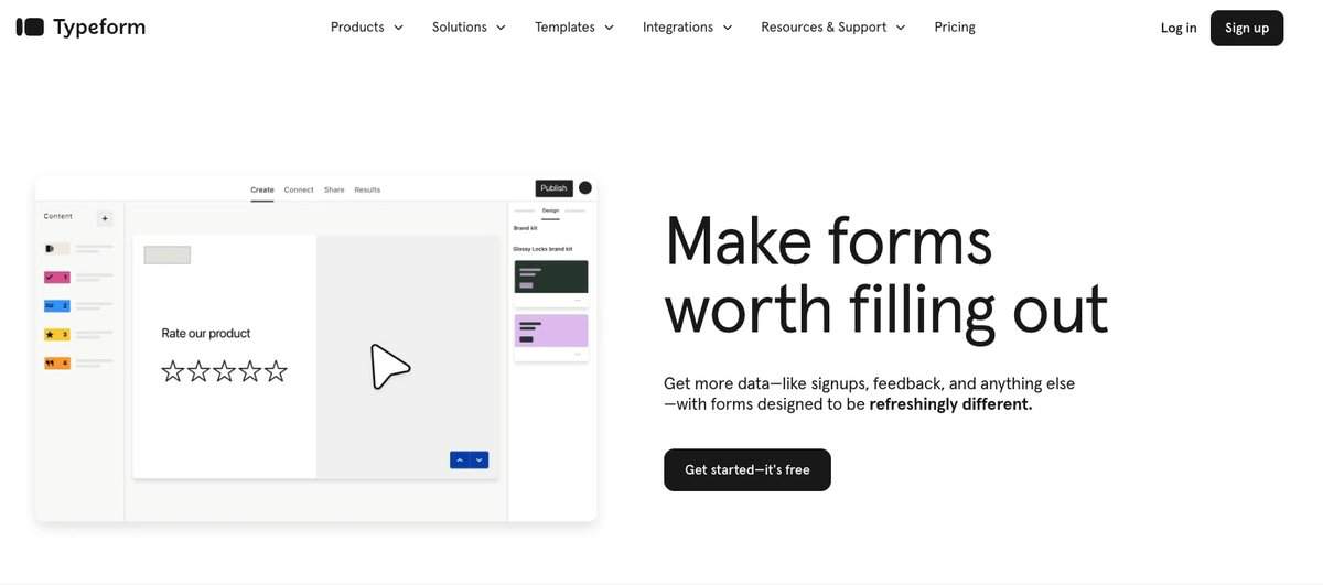 Typeform website