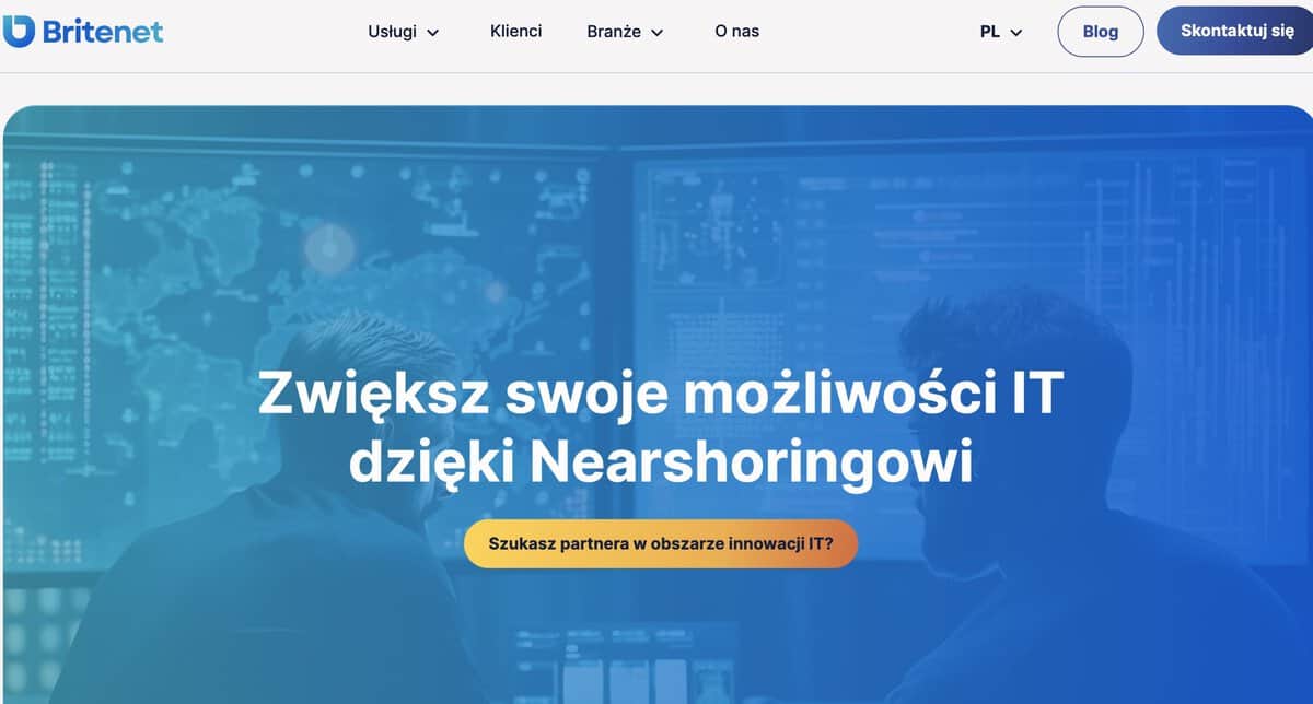 Britenet polish website screenshot