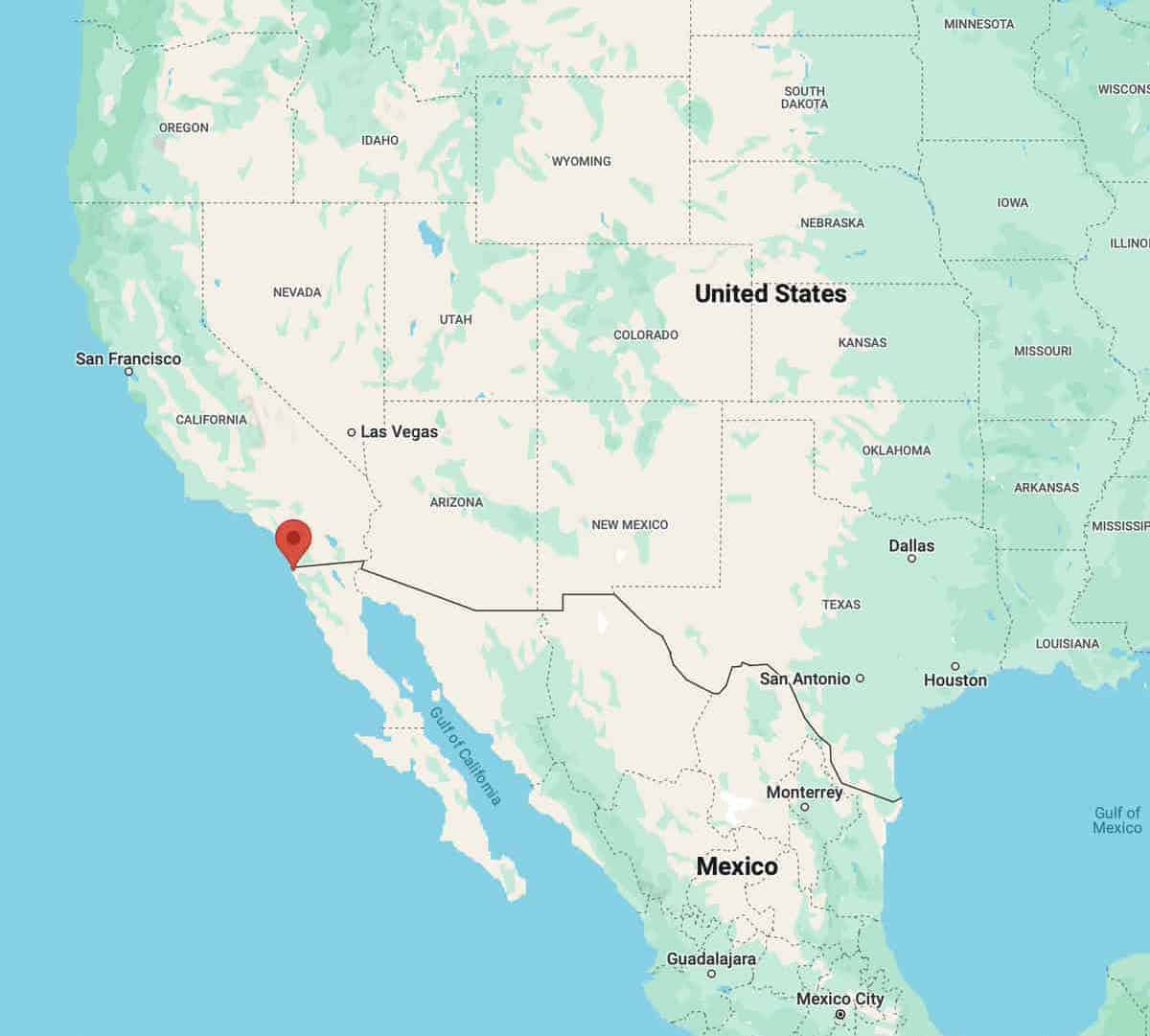 Tijuana on google maps