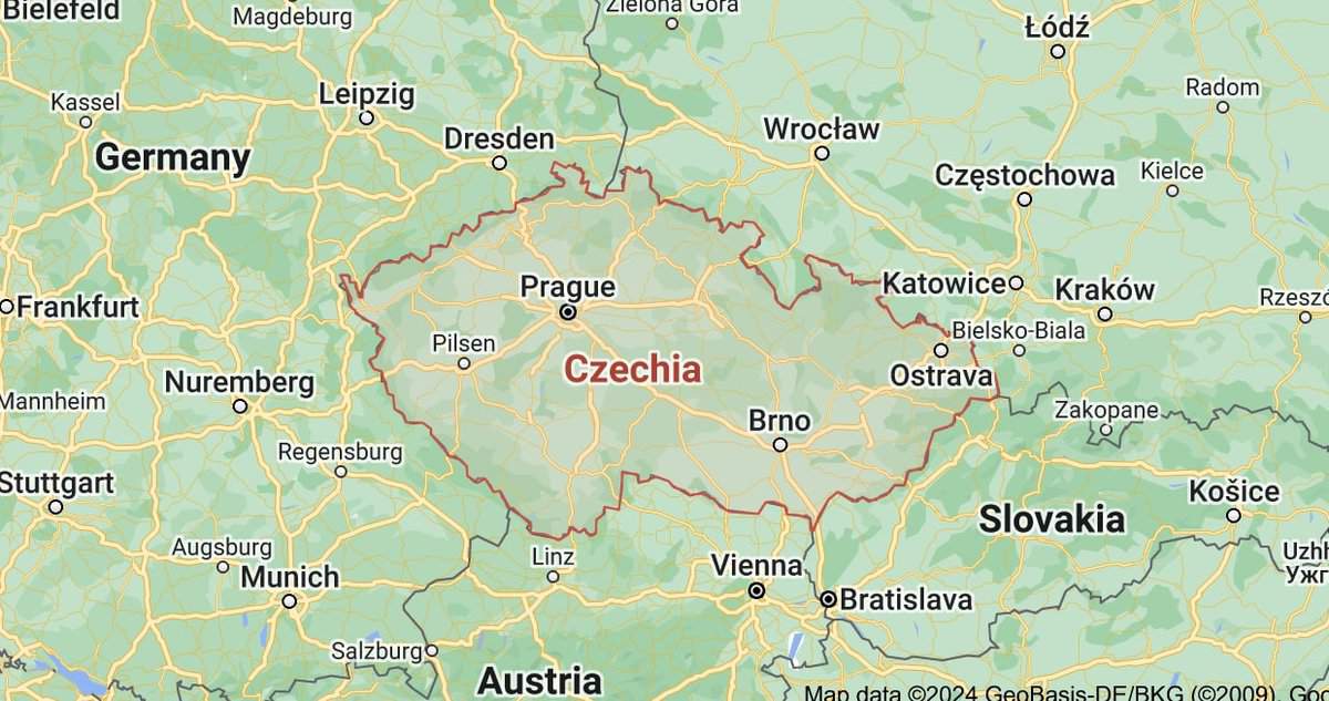 Czechia Map