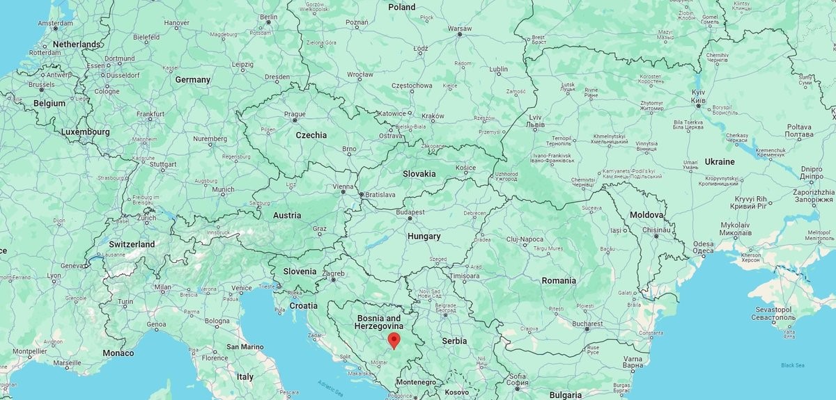 Bosnia and Herzegovina map