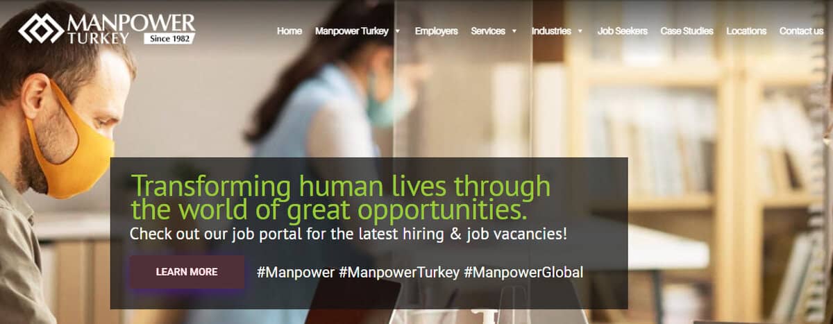 Manpower website screenshot