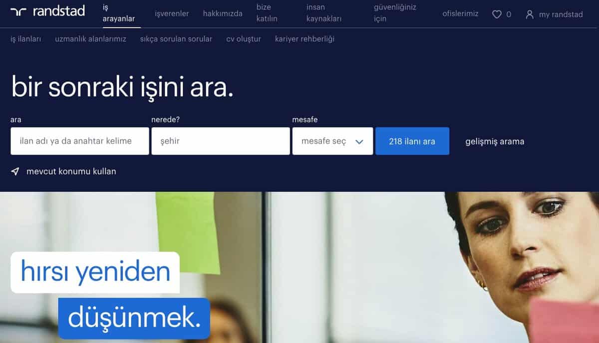 Randstad website