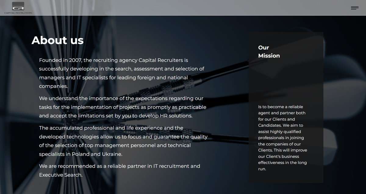 Capital website screenshot