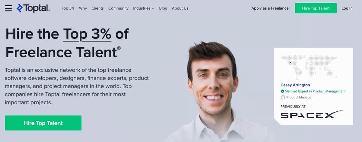 Toptal website