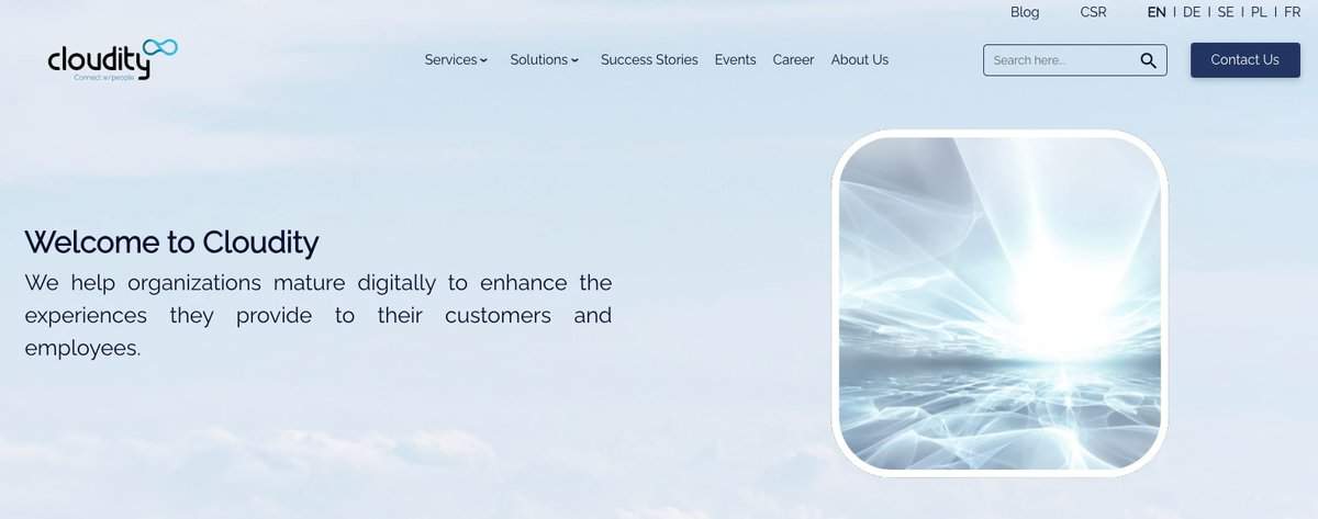 Cloudity website