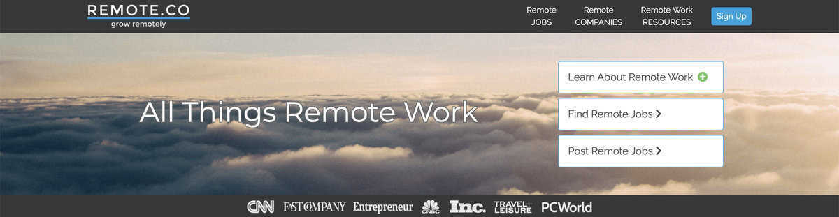 Remote.co website screenshot