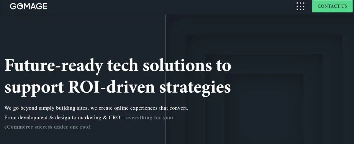 GoMage website