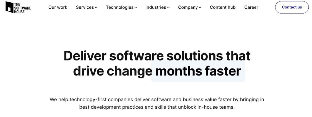 The Software House website