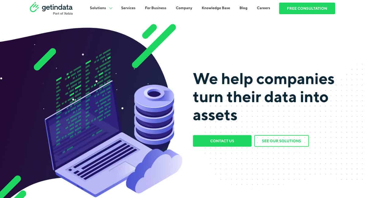 GetInData website screenshot