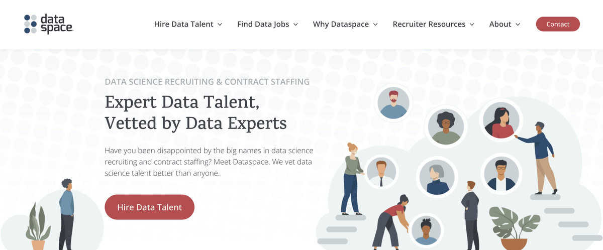 Dataspace website screenshot
