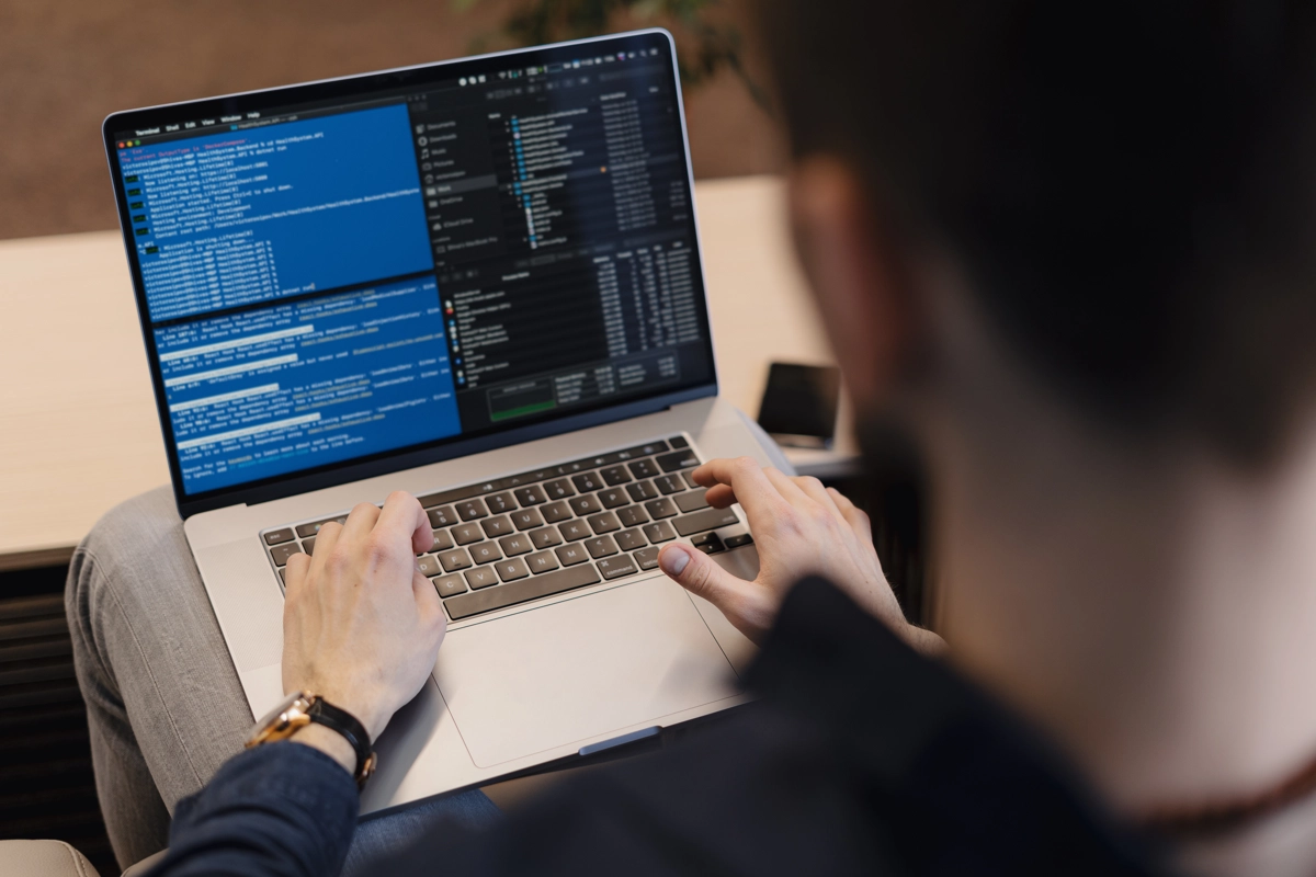 web developer working