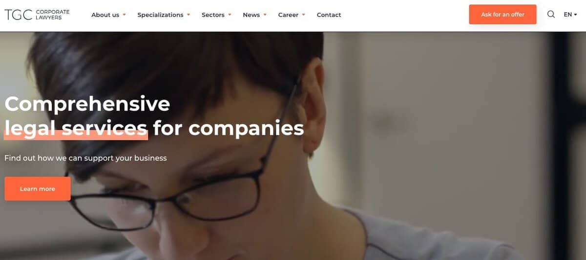 TGC Corporate Lawyers website