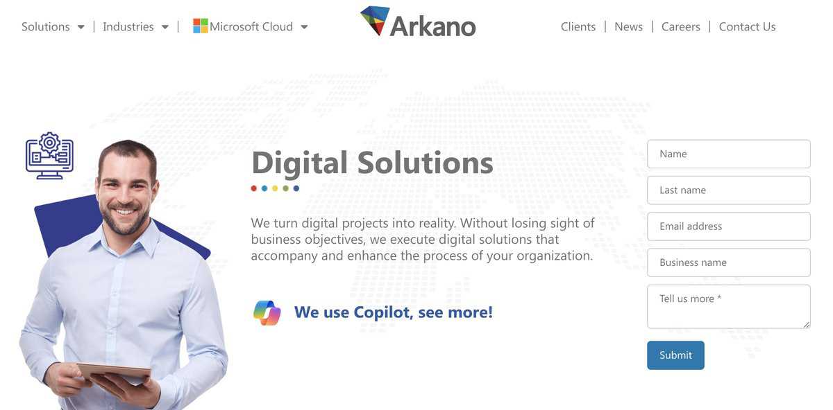 Arkano website