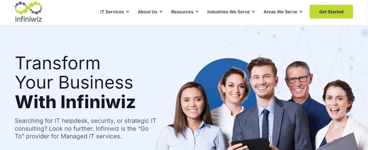 Infiniwiz webpage testimonial