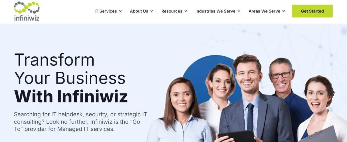 Infiniwiz webpage