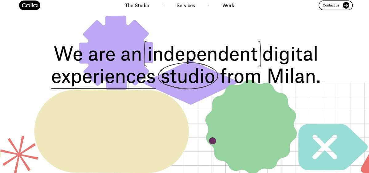 Colla Studio Website Screenshot testimonial