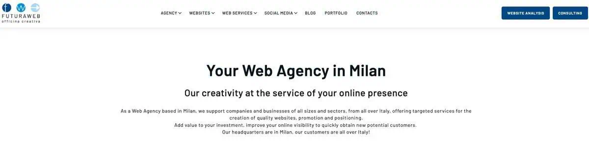 Futuraweb Website Screenshot