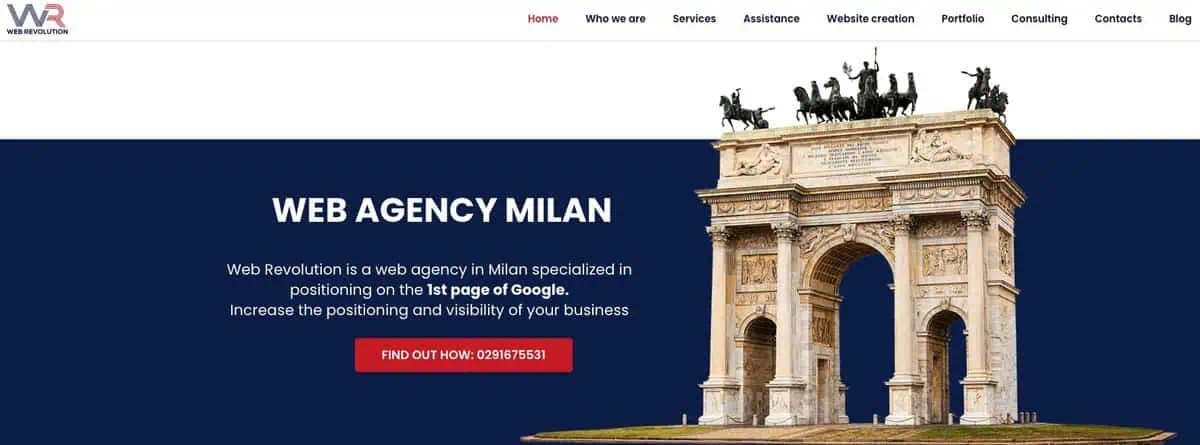 Web Revolution Website Screenshot