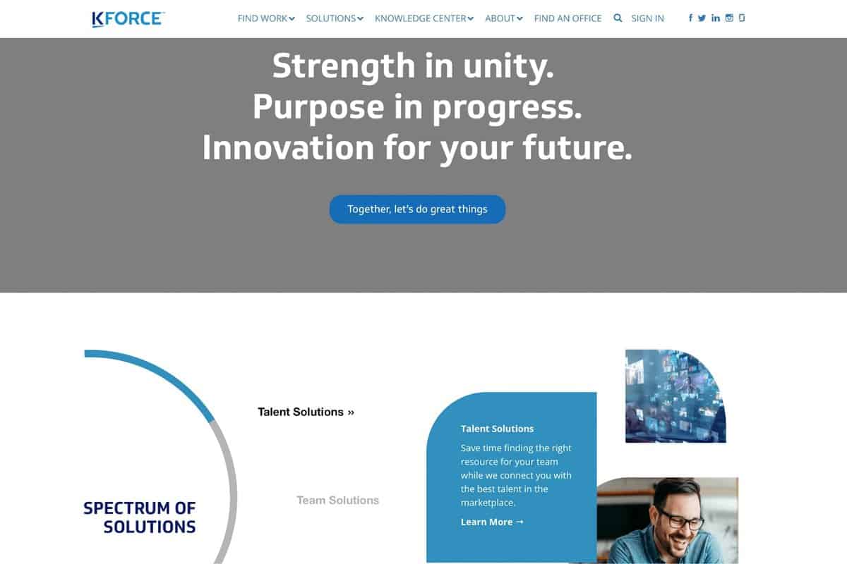 Kforce website