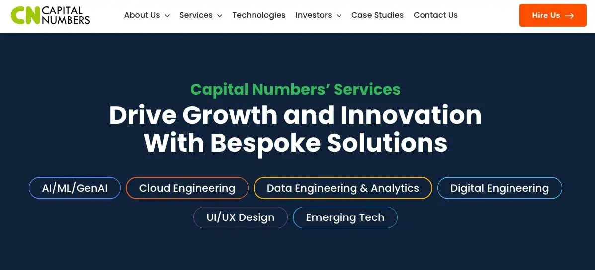 CapitalNumbers webpage
