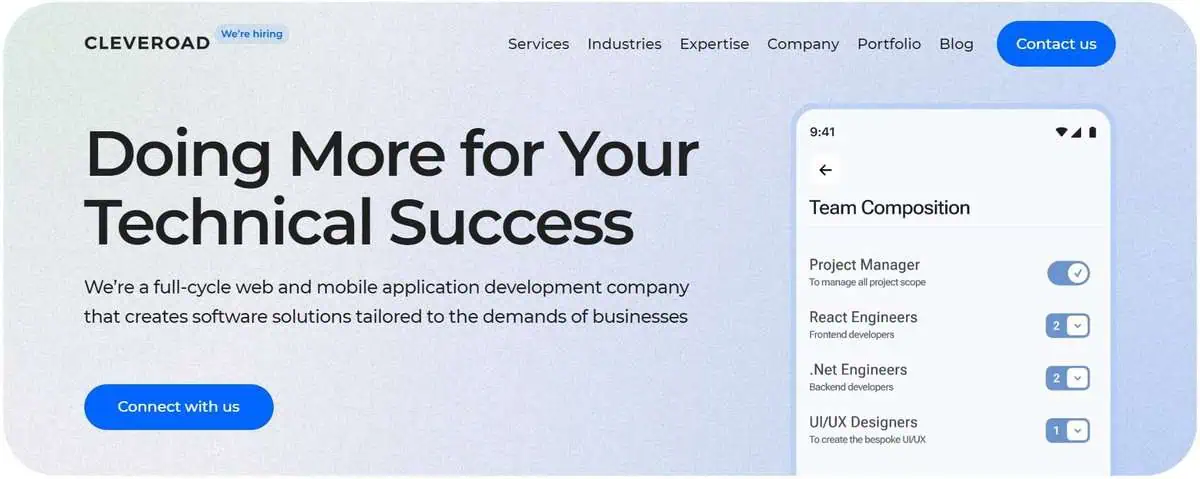 Cleveroad Webpage