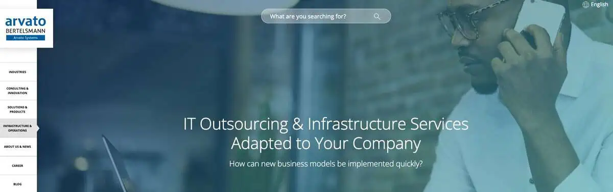 Arvato Webpage