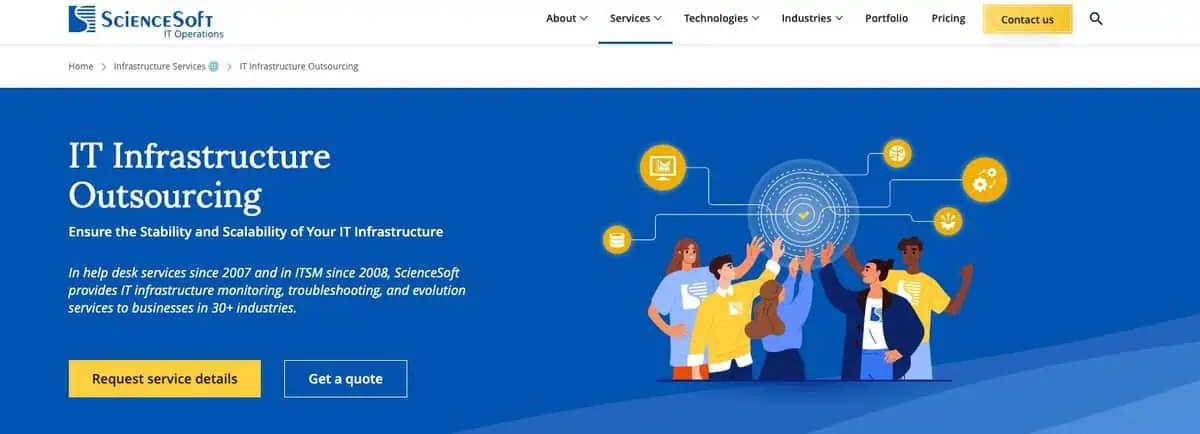 ScienceSoft Webpage