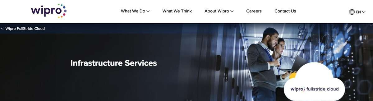 Wipro Webpage testimonial