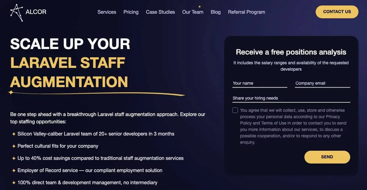 Alcor Webpage