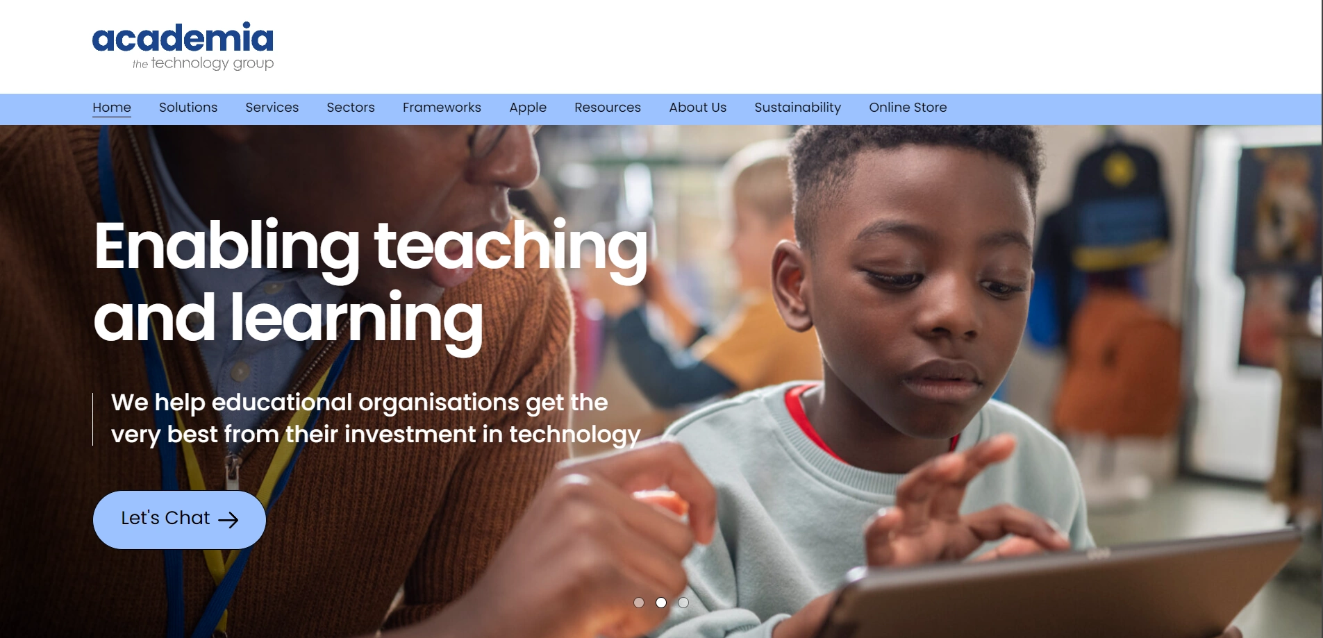 Academia LTD webpage