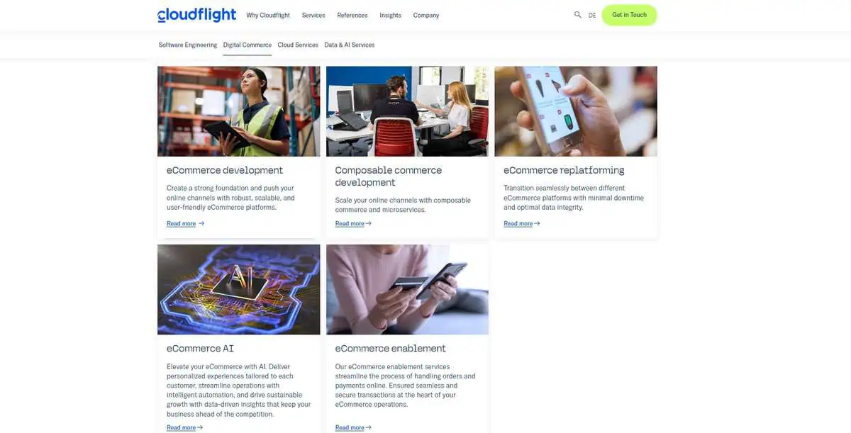 Cloudflight website