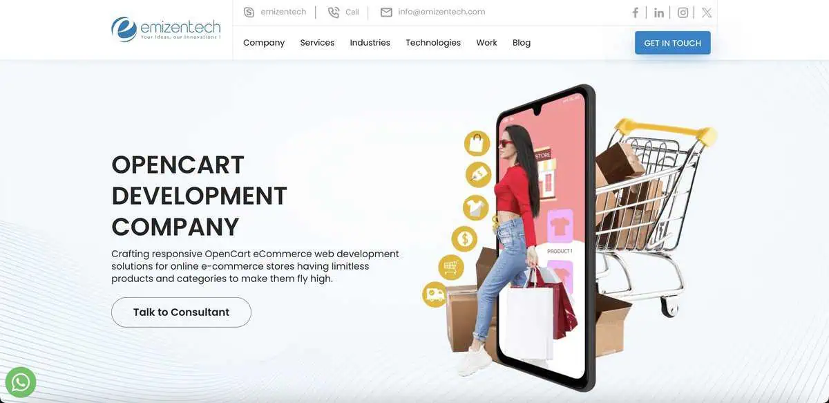 Emizentech website