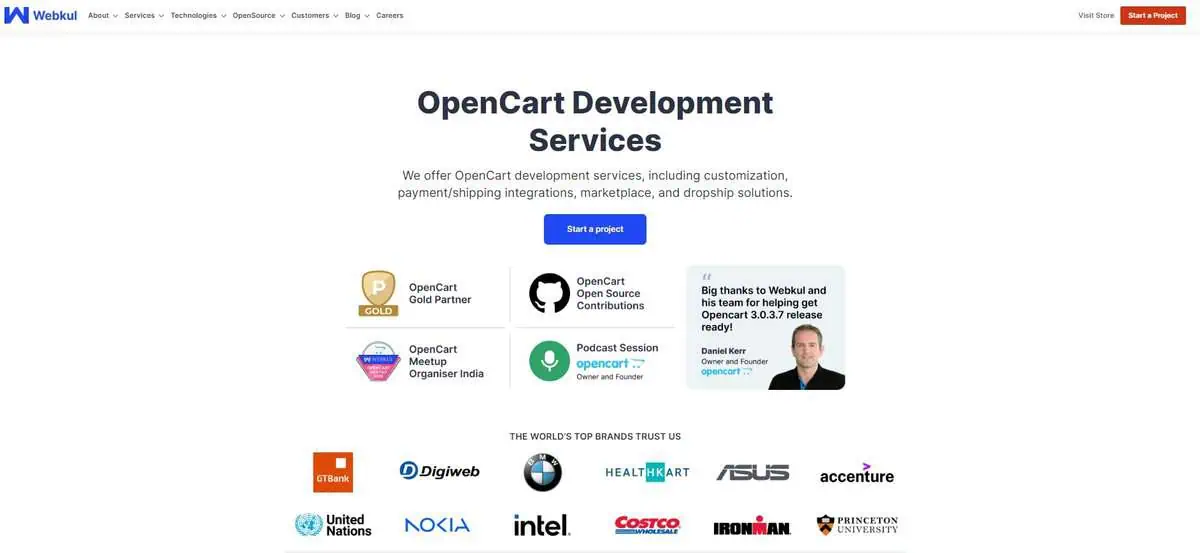 Webkul website