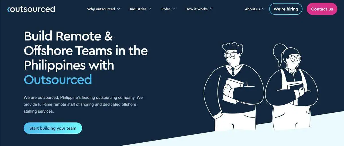 Outsourced website image