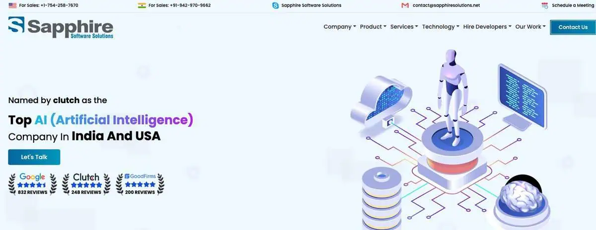 Saphire webpage