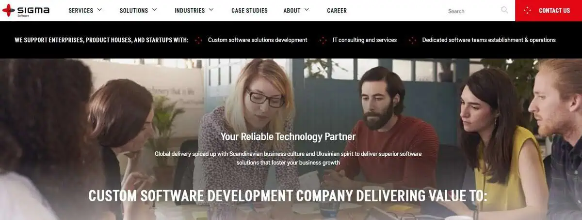 Sigma Software Webpage