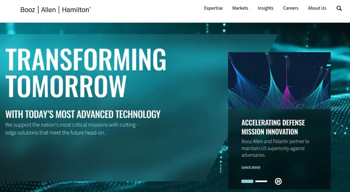 Booz Allen Hamilton website