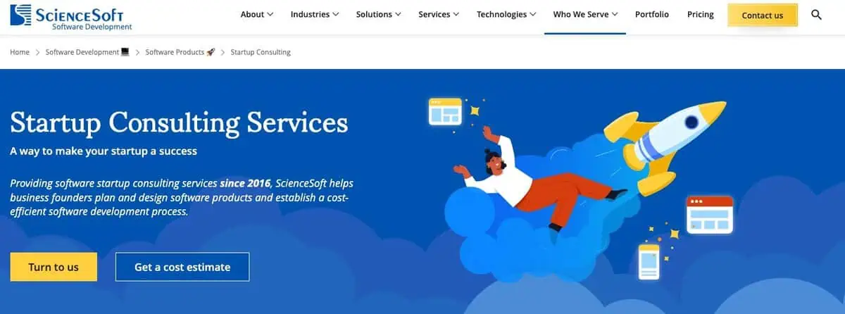 ScienceSoft website