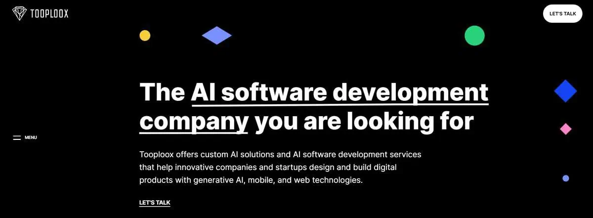 Toploox webpage